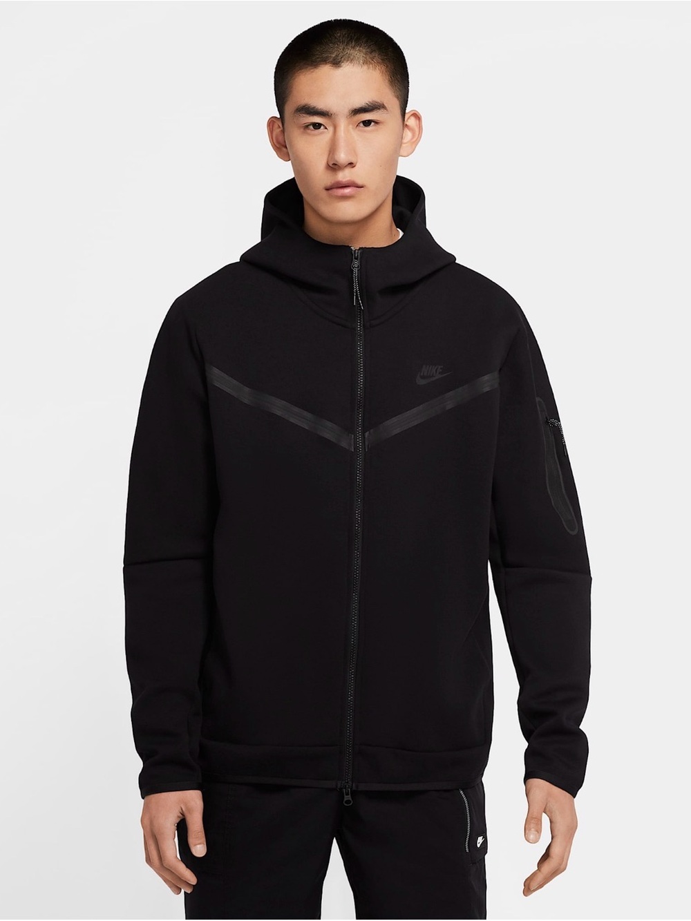 Nike Tech Fleece Hoodie Joggers Set Black Men’s Medium CU4489 CU4495